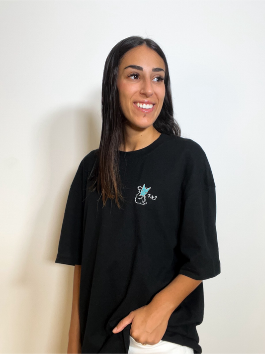 T-shirt Unisex Oversize Azzurra