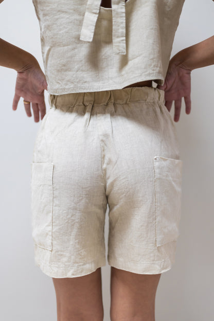 Leinen-Shorts